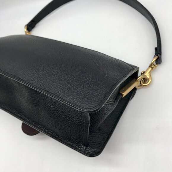 Coach Black Pebbled Leather Tabby 26 Convertible Shoulder Bag 73995 - Picture 8 of 12